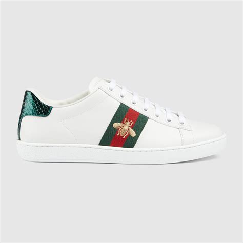 ace sneaker with gucci stripe|Women's Gucci Ace sneaker with bees .